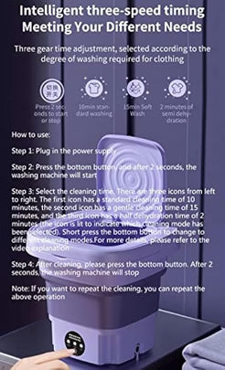 Foldable Mini Washing Machine